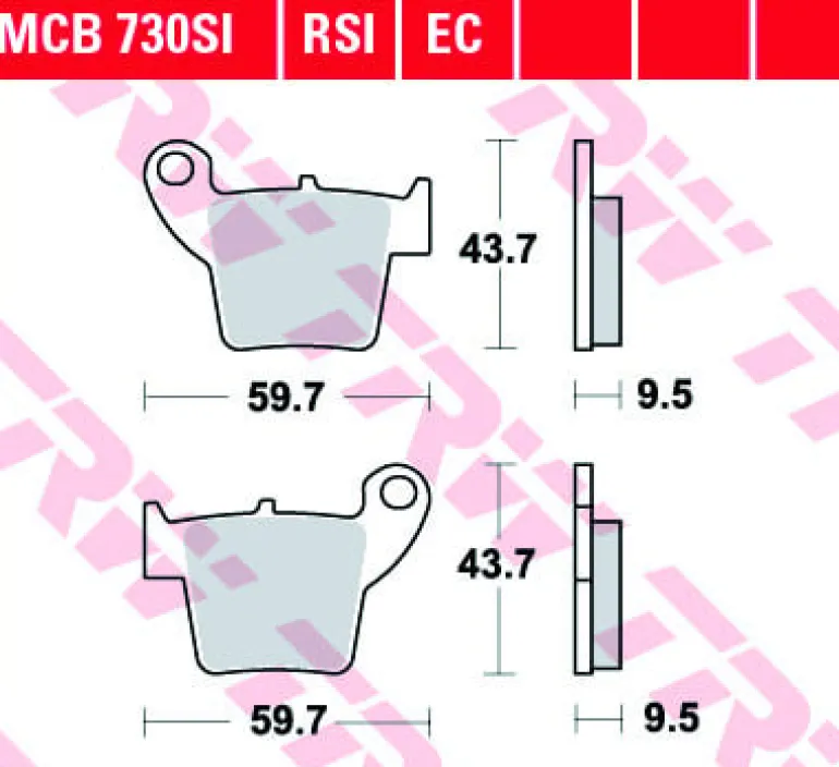Klocki Hamulcowe TRW MCB730