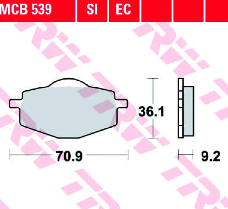 Klocki Hamulcowe TRW MCB539