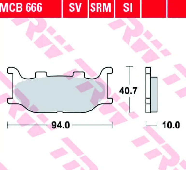Klocki Hamulcowe TRW MCB666