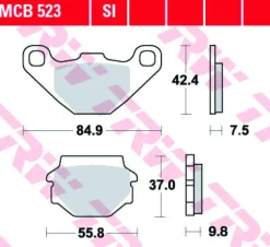 Klocki Hamulcowe TRW MCB523