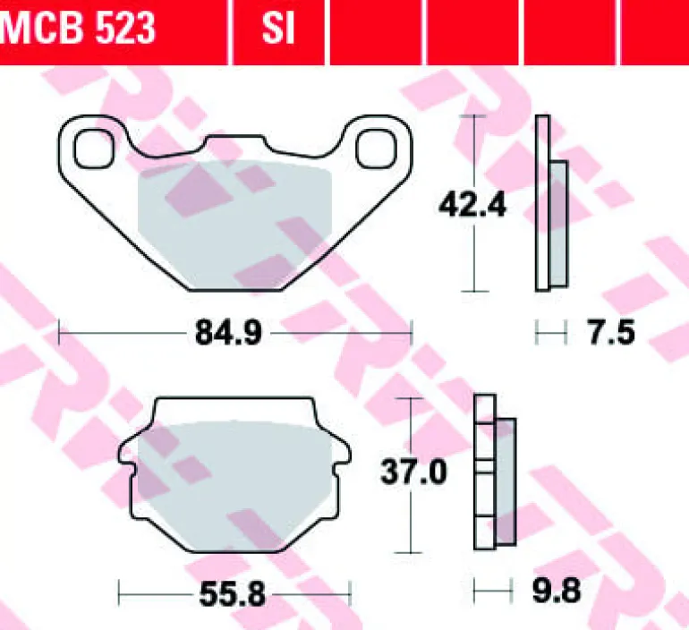 Klocki Hamulcowe TRW MCB523