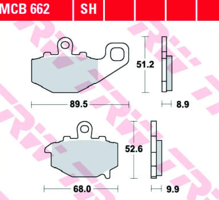 Klocki Hamulcowe TRW MCB662