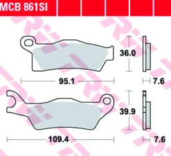 Klocki Hamulcowe TRW MCB861SI