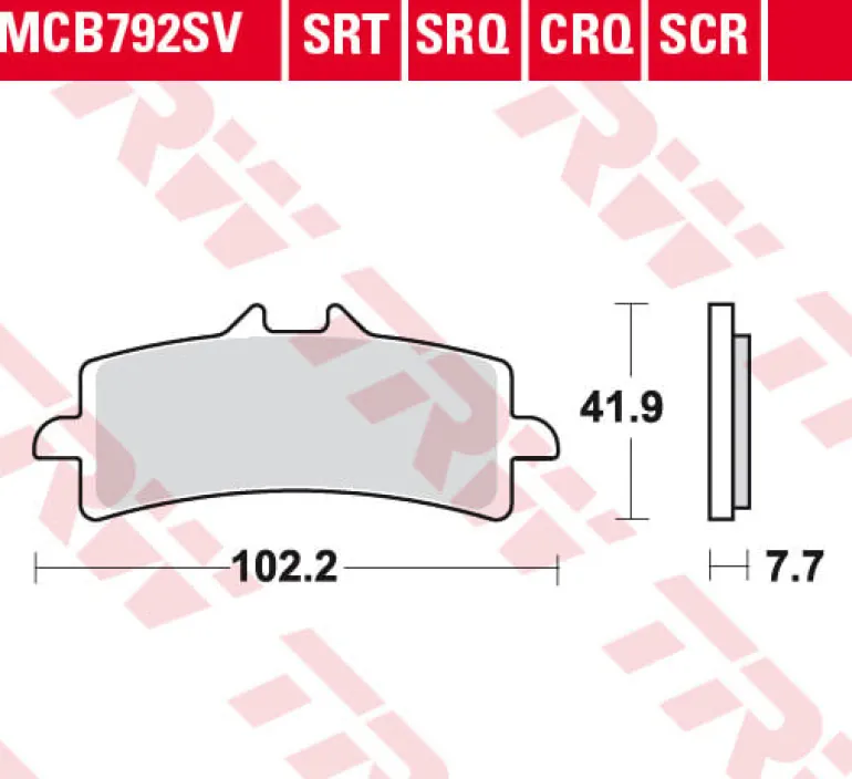 Klocki Hamulcowe TRW MCB792SV