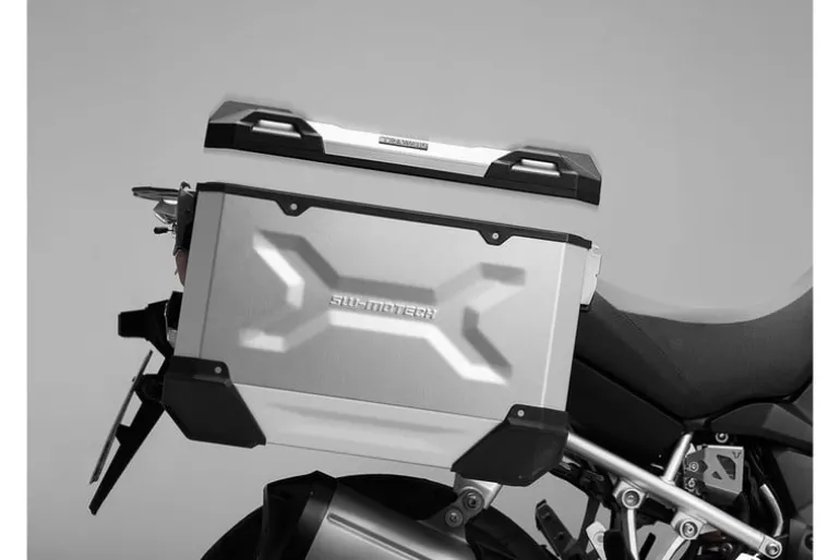 Kufer Boczny Na Lewą Stronę Sw-Motech Trax Adv Silver 37L (M)