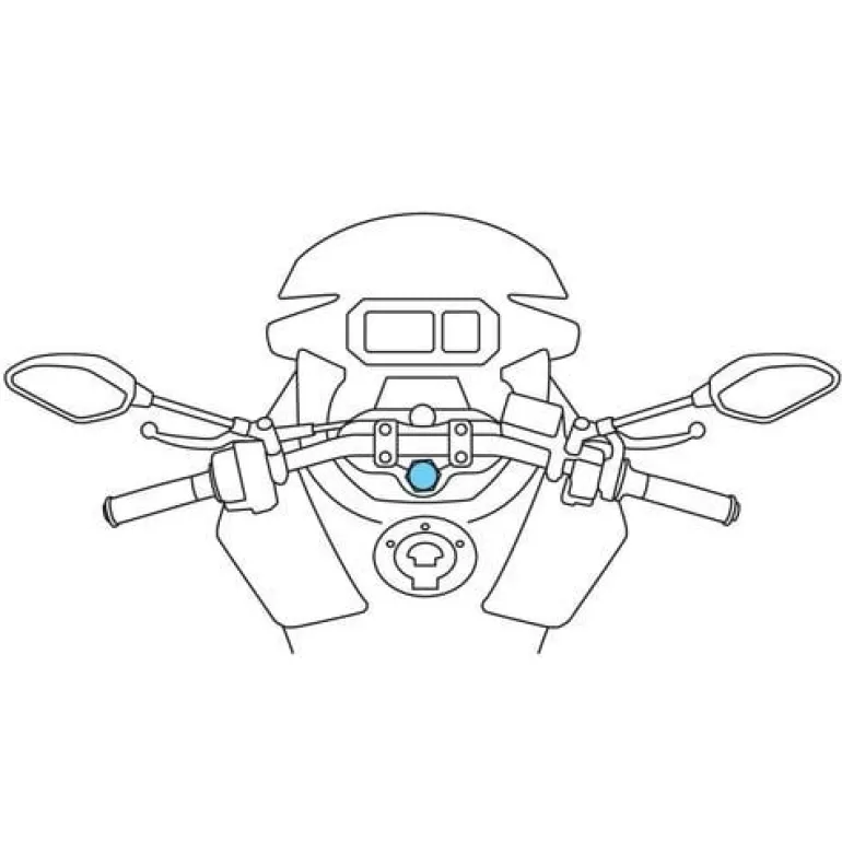Mocowanie w sztycy widelca motocykla Lampa Opti Tube