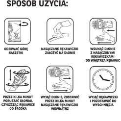 Xzone Magiczne rękawiczki do czyszczenia rękawic wewnątrz