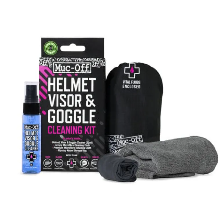 Zestaw do czyszczenia wizjerów Muc-Off Helmet, Visor & Goggle Cleaning Kit